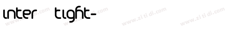 Inter Tight字体转换